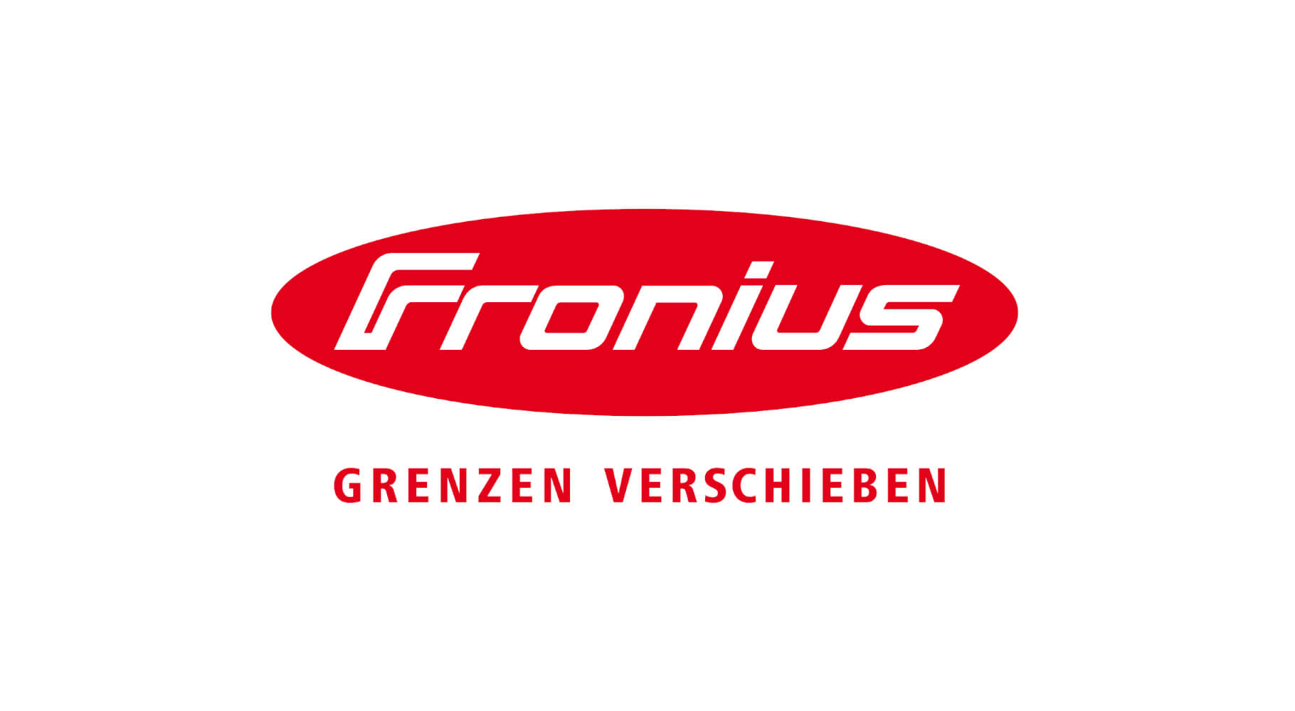 fronius logo, rot, auf weißem Hintergrund