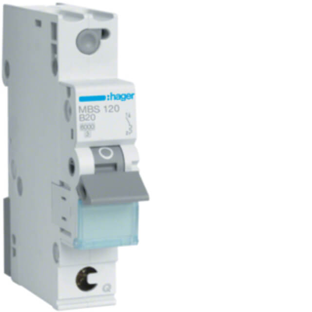 Hager LS-Schalter B20A 1-pol. 6kA Hager LS-Schalter B20A 1-pol. 6kA