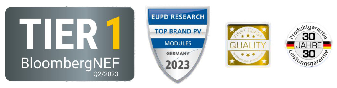 Auszeichnungen Solarmodule Auszeichnungen und Zertifikate der Mono S4 Module von SolarFabrik