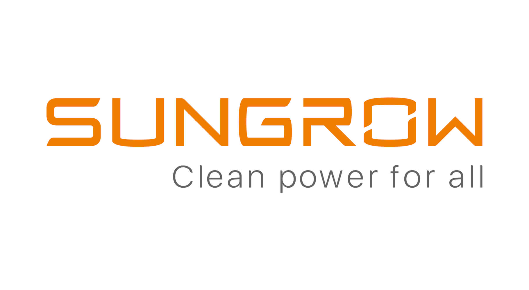 Sungrow Logo, auf weißem Hintergrund