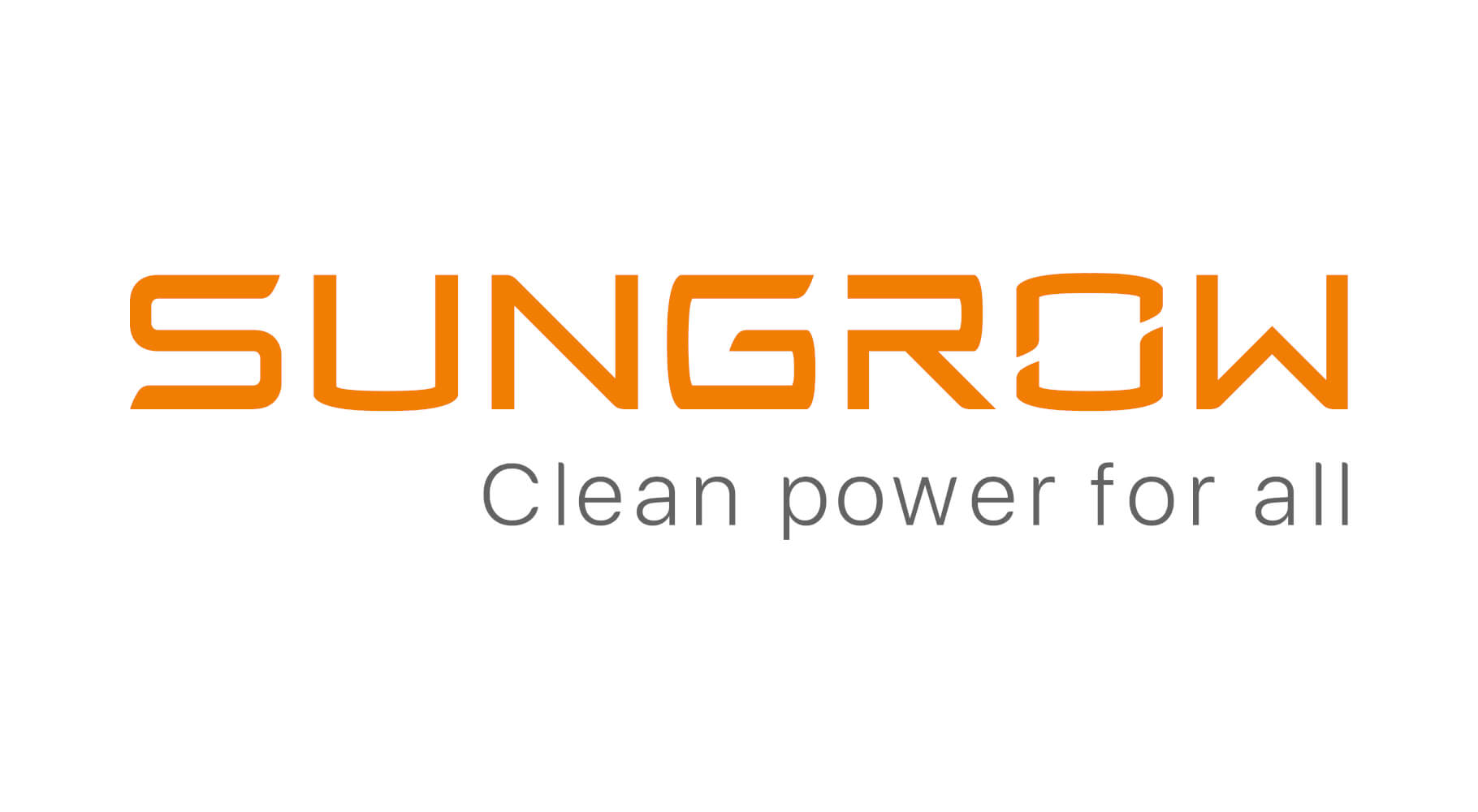 Sungrow Logo Sungrow Logo, auf weißem Hintergrund