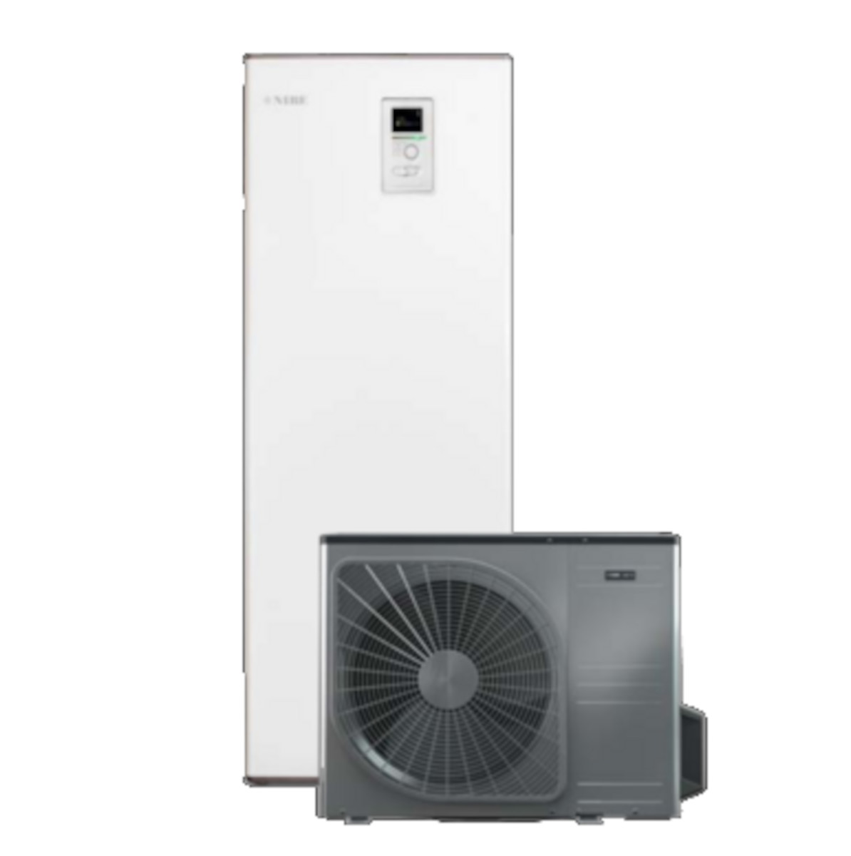 Nibe Luft-/Wasser-Wärmepumpe Split Kompakt | Solar Perfect Nibe Luft-/Wasser-Wärmepumpe Split Kompakt, Komplett-Set, Frontansicht