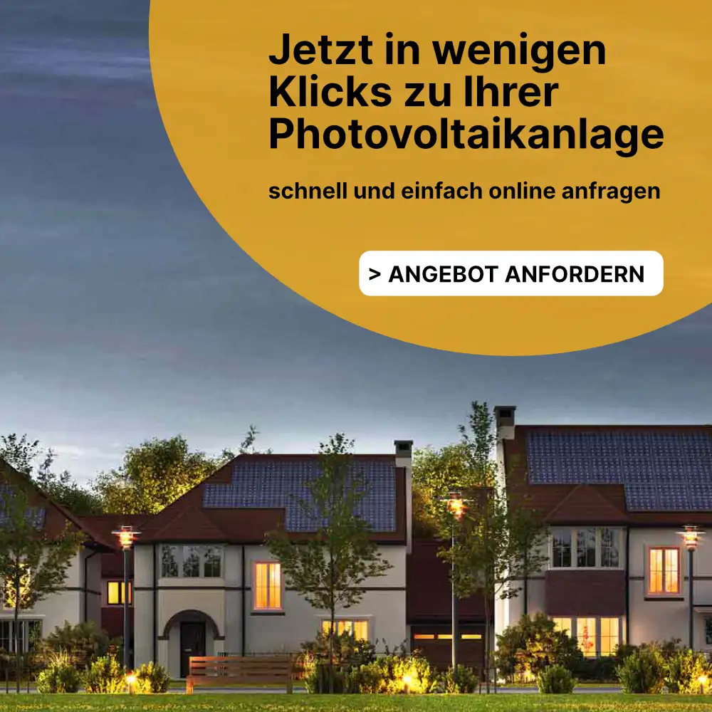 Jetzt in wenigen Klicks zum individuellen Angebot für Photovoltaik