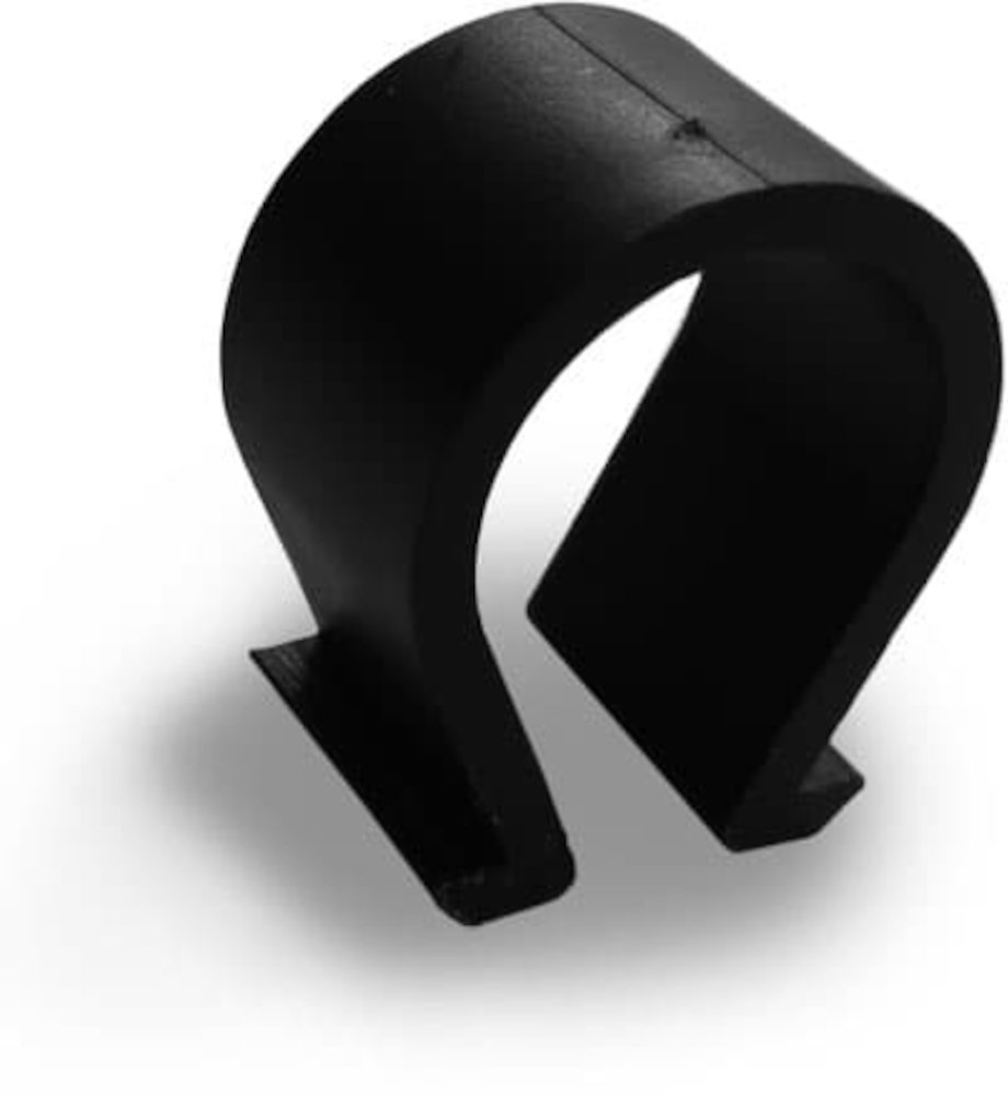 K2 Omega Kabel Clip, Frontalansicht, vor weißem Hintergrund