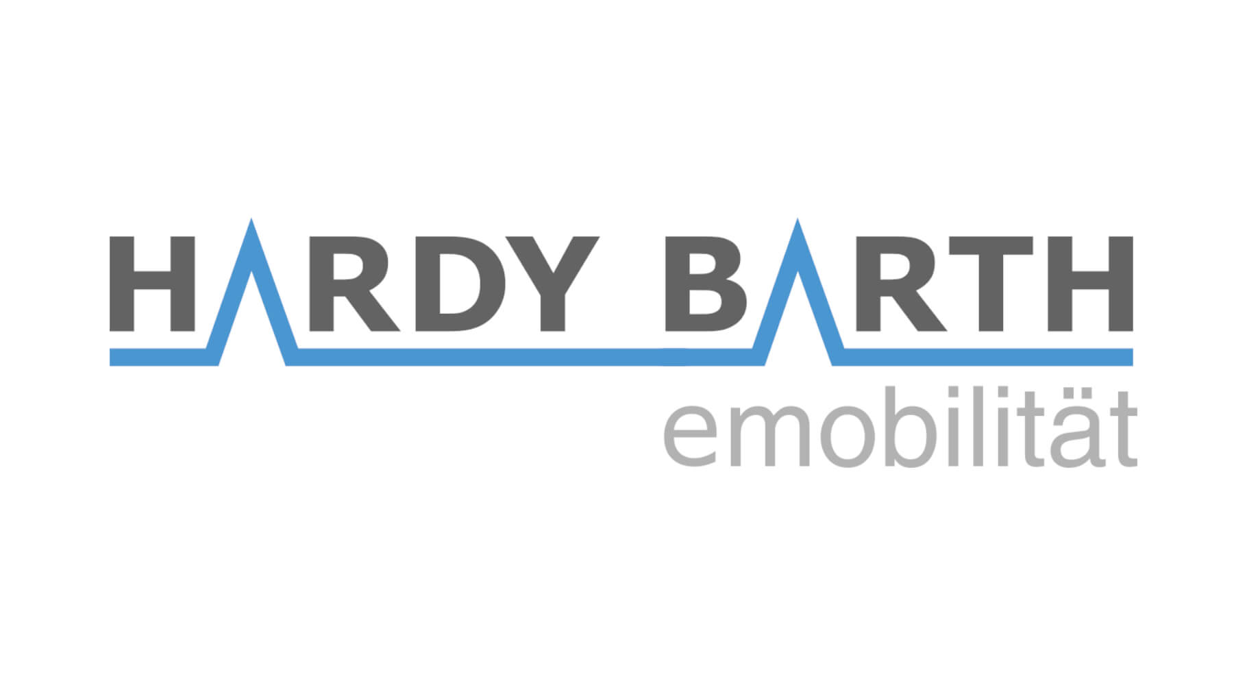 HARDY BARTH logo, schwarz, auf weißem Hintergrund