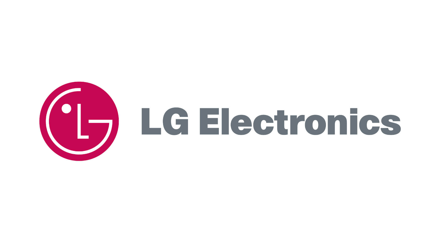 LG Electronics Logo, auf weißem Hintergrund