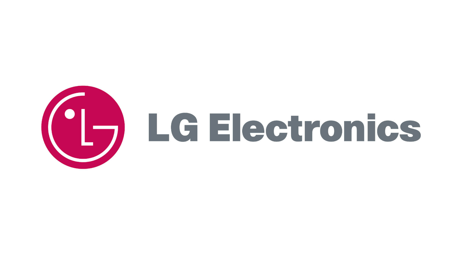 LG Electronics Logo LG Electronics Logo, auf weißem Hintergrund