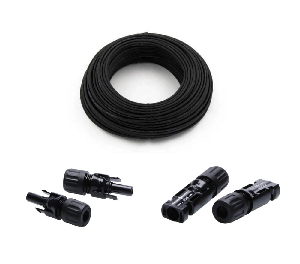 Solar Kabel-Set 2 x25 m Ein Set aus Solar Kabel und MC4 Buchse und Stecker