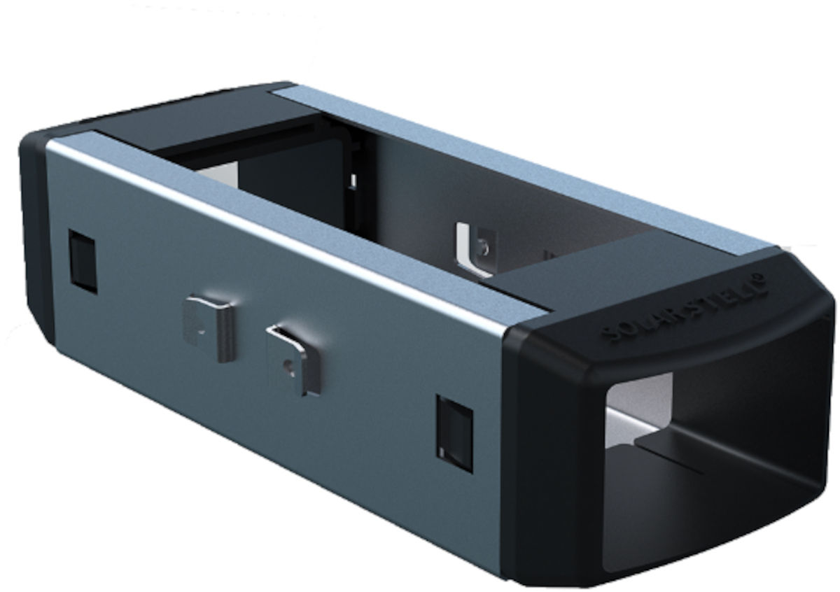 Verbindungsstück Ost-West, klein | Solar Perfect Verbindungsstück Ost-West, klein, ca. 18 cm, Seitenansicht, auf weißem Hintergrund