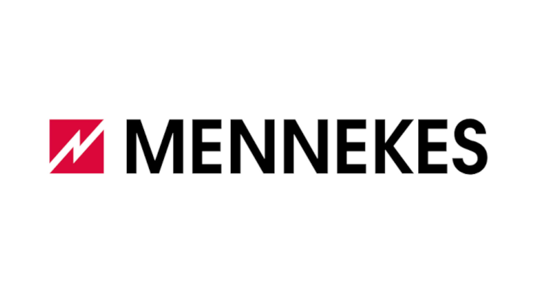 Mennekes Logo, auf weißem Hintergrund