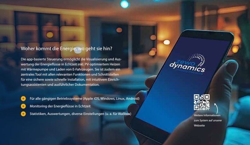 Zewo Dynamics Einzelmodul | Solar Perfect Zewo Dynamics Einzelmodul, App Darstellung