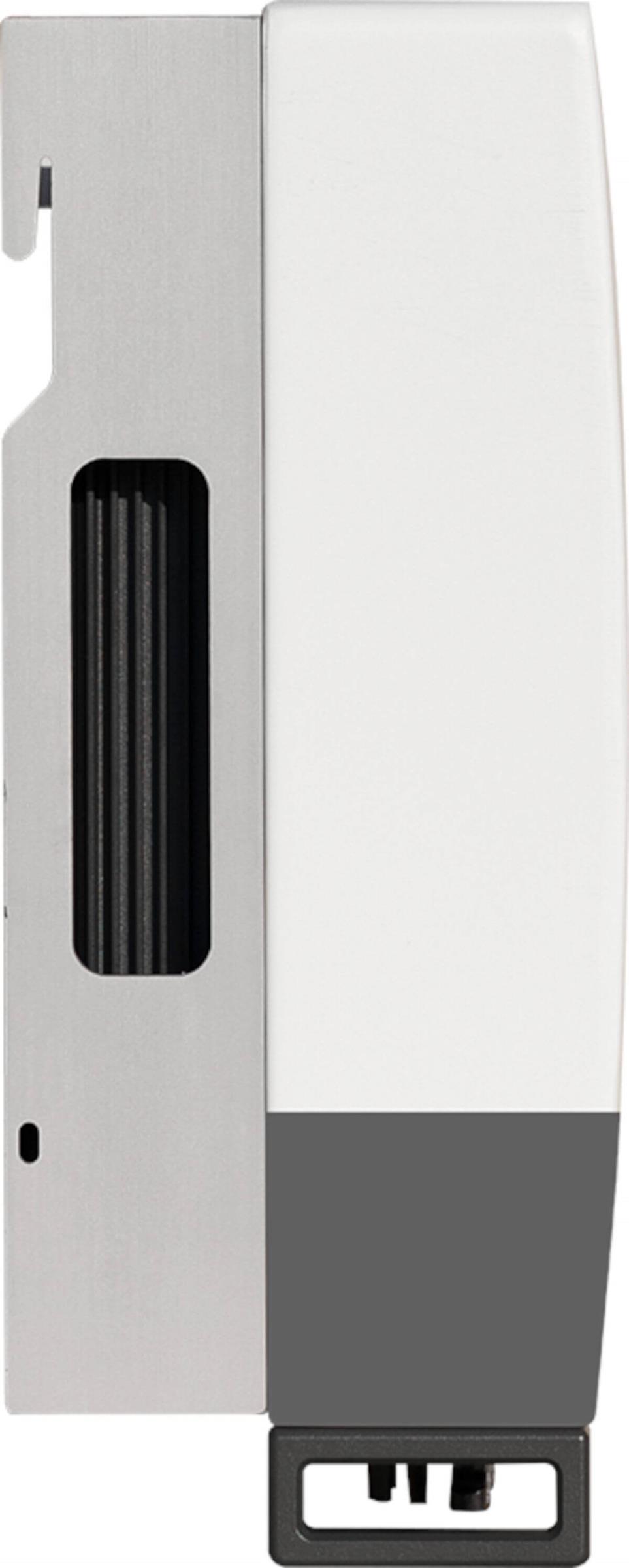 Solis Hybrid-Wechselrichter RHI-3P6K, Seitenansicht, auf weißem Hintergrund