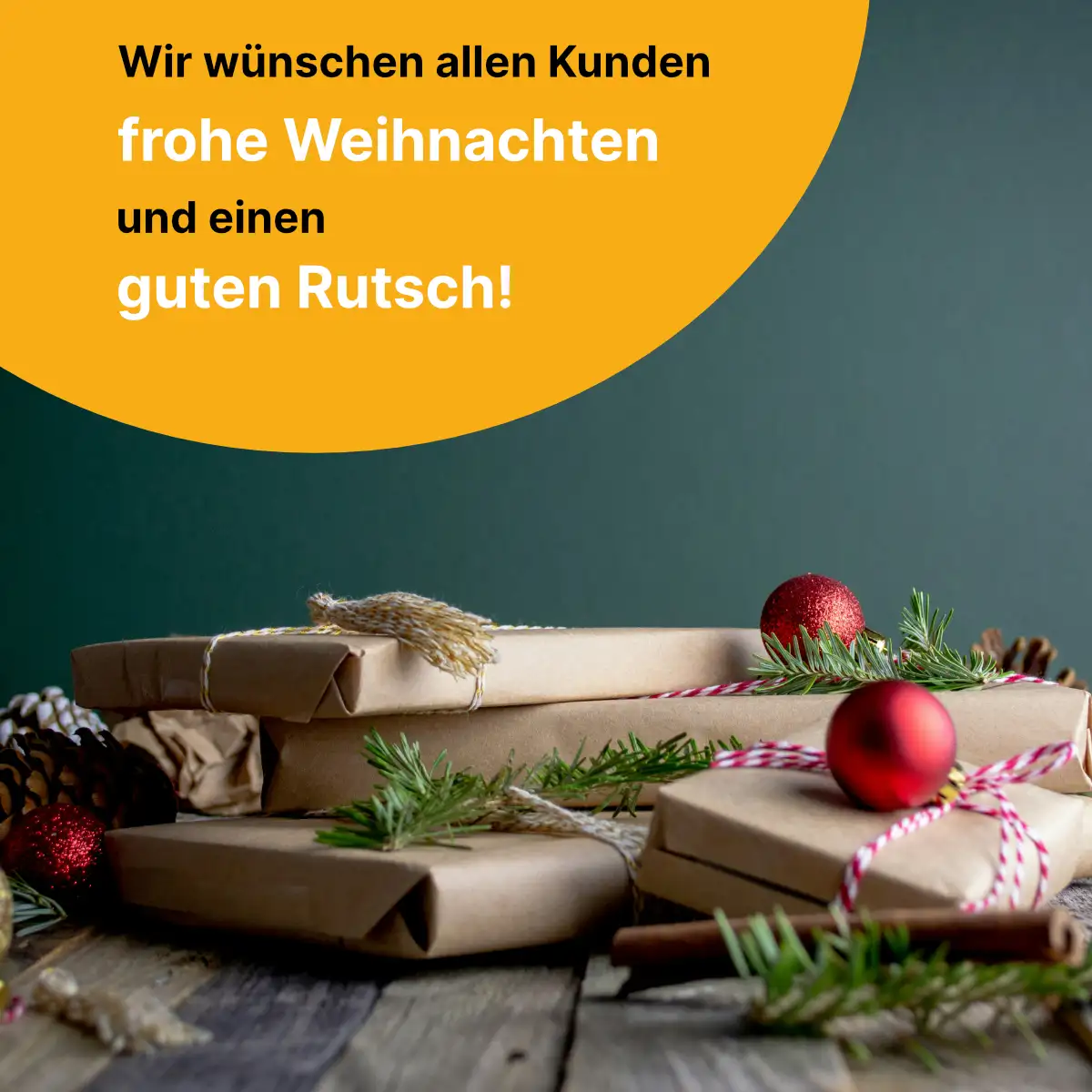 Wir wünschen allen Kunden frohe Weihnachten und einen guten Rutsch