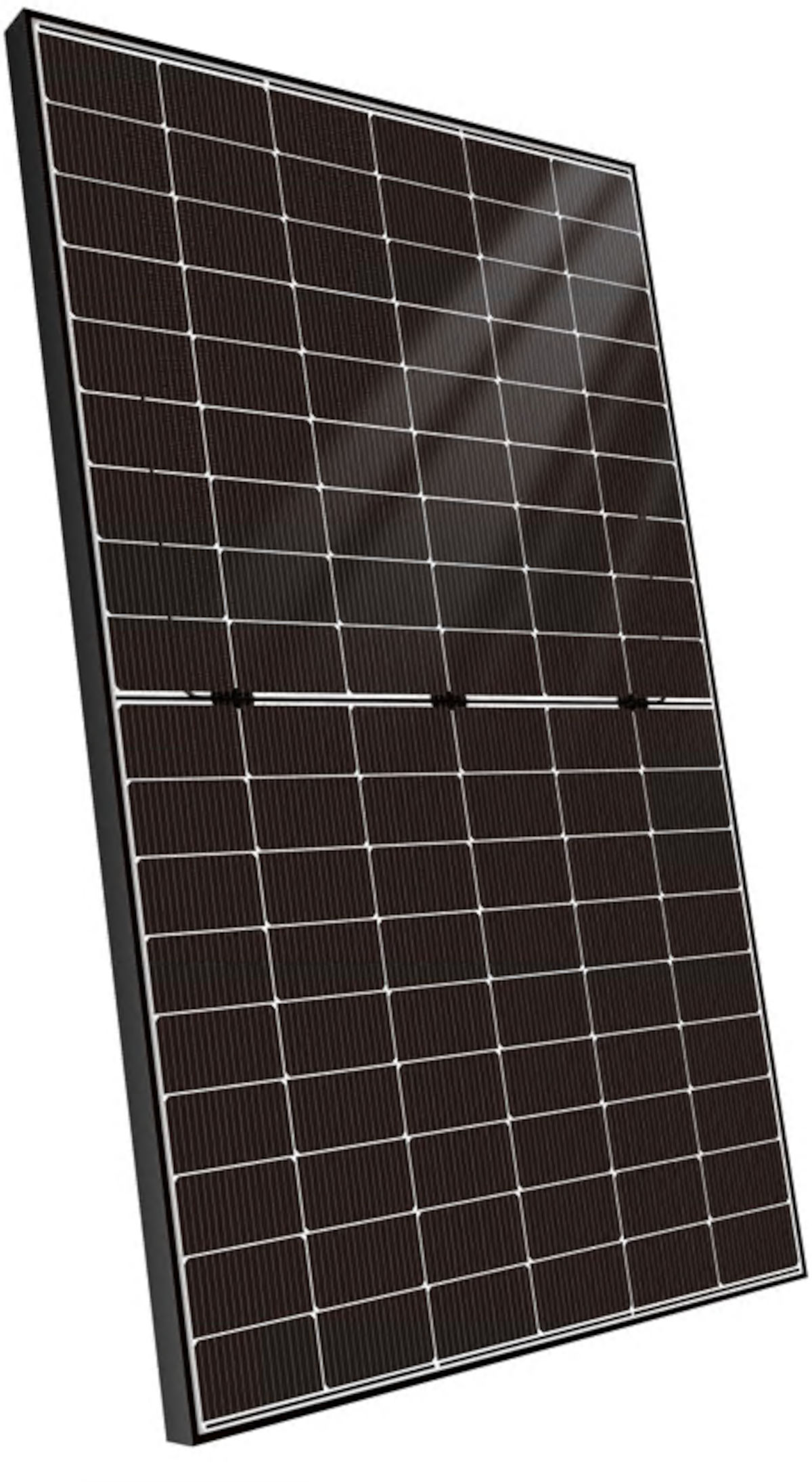 ZEWO 445W Solarmodul, Seitenprofil, auf weißem Hintergrund